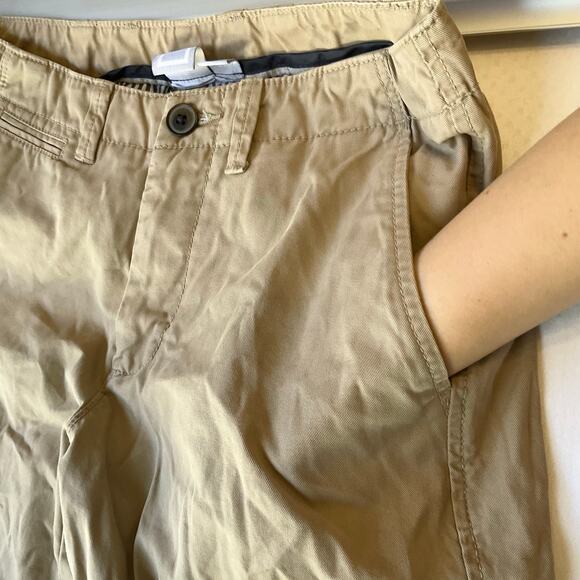 Jcp Men Khaki Pants size 30x30 Natural Tan Straight Leg Mid Rise - Picture 8 of 10